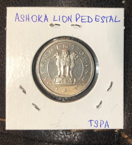 1950(B) India Republic 1/2 Rupee PROOF Nickel Coin-“Scarce”-KM#6.1 - Picture 4 of 4