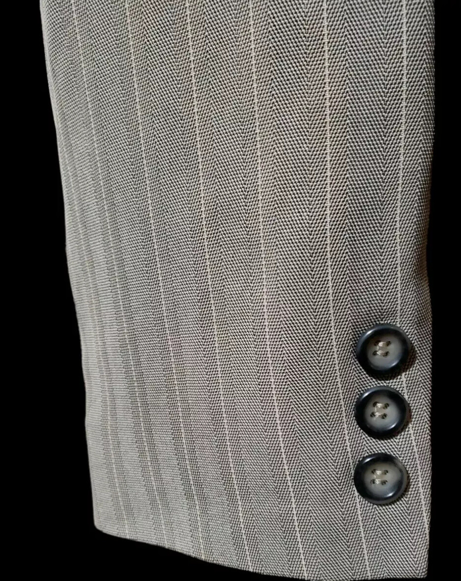 Classique Entier Double-Breasted Lined Blazer Tan… - image 8