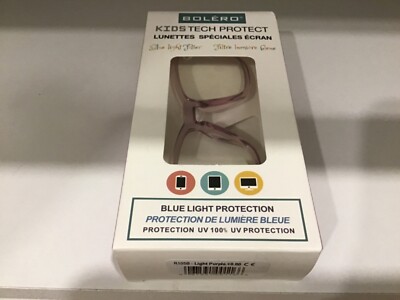 Bolero kids tech protect blue light blocking lenses blight purp frames R105B