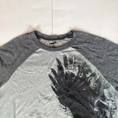Hawk Mens T Shirt Size XL Long Sleeve Comfort Casual Graphic Print
