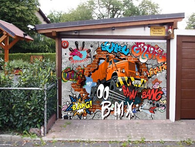 3D Creative Truck U221 Garage Door Murals Wall Print Decal Wall US Eve 2023