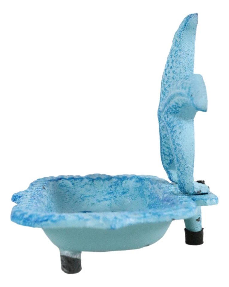 Figura Jabonera Estrella de Mar Azul Rústica Costera Océano Marino Hierro Fundido Foto 3 de 4