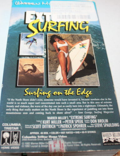 Warren Miller's Extreme Surfing (VHS 1992) Surfing on the Edge, Brad Vancour - Picture 2 of 2