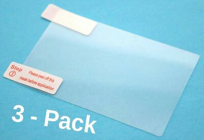 NEW 3-PACK Clear Universal Surface Screen Protector 2x3'' Phone GPS Camera Watch