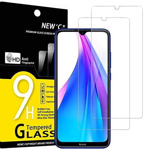 NEW'C 2 Pezzi, Vetro Temperato per Xiaomi Redmi Note 8T, Pellicola (U3A)