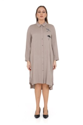 designer beige dress The Traveller Tan Maxi Dress S main image 1