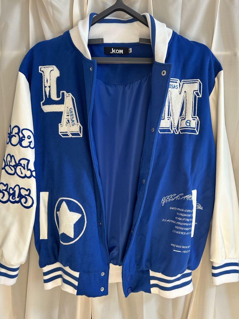 KOM Stadium Unisex Baseball Embroidered Logo Streetwear Jacket Preowned
