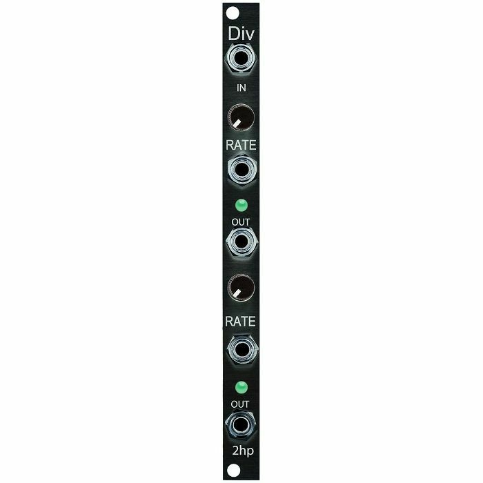2hp Div 2 Channel Voltage Controlled Clock Divider & Multiplier Module (schwarz... 2hp Div 2 Channel Voltage Controlled Clock Divider & Multiplier Module (schwarz...