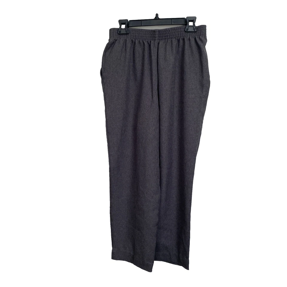 DonnKenny Pantalones Clásicos Mujer 12 Cortos Capri Recortados Gris Cintura Elástica De Colección Foto 2 de 4