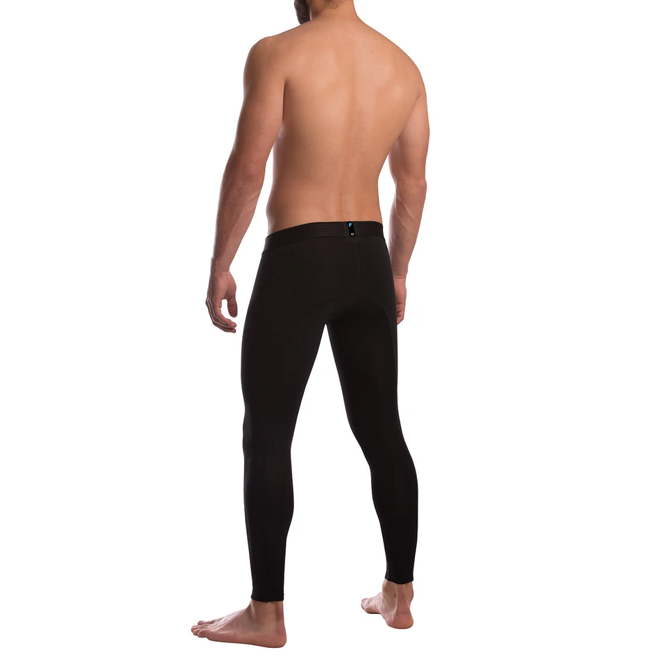 Ropa interior para hombre Unico Boxer larga John negra con bolsillo poliéster Foto 3 de 4