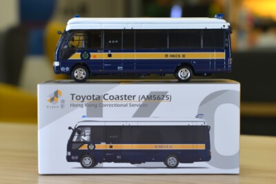 Tiny City 1/76 Toyota Coaster B59 HKCS RRT (AM5625) Diecast