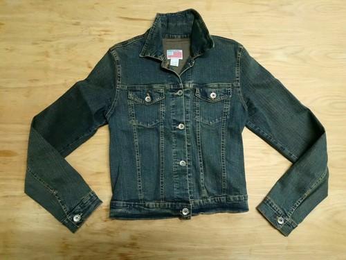 Original Marines Giacca di Jeans Ragazza Tg L 15/16 Anni Giubbino Denim  Autunno | eBay