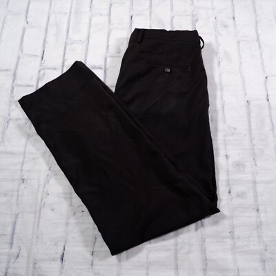 slim fit dress slacks Haggar E-CLO Stria Dress Pants, Flat Front in Blue main image 1