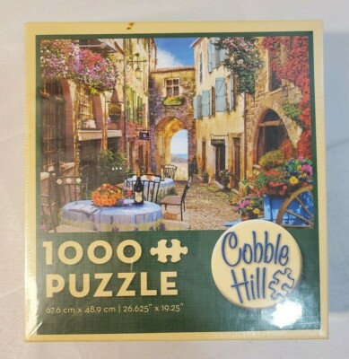 Cobble Hill Beautiful Cafe Scene 1000 Piece Jigsaw Puzzle - NEW SEALED
