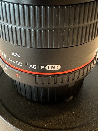 Rokinon 14mm F2.8 ED As If UMC Lens For Nikon Camera - Picture 13 of 24