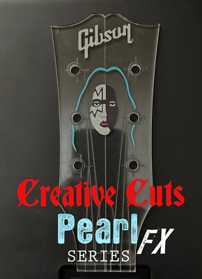 Spaceman Ace Frehley headstock vinyl decal logo for electric guitar diy projects