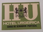 URGEIRICA hotel old luggage label CANAS DE SENHORIM Portugal