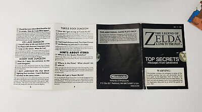 Zelda Link to the Past Super Nintendo SNES Game Complete CIB w/ Map + Tips