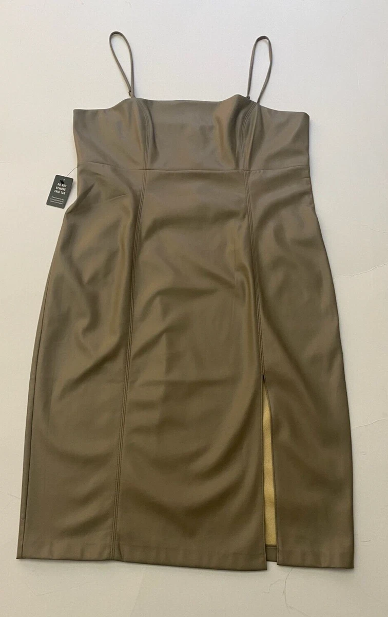 chinese dress ladies It's Your Night Cut-Out Leather Midi Dress – VICI main image 0