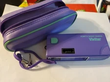 Vintage Avon Promo Purple Camera Vivitar Point n Shoot  with Case