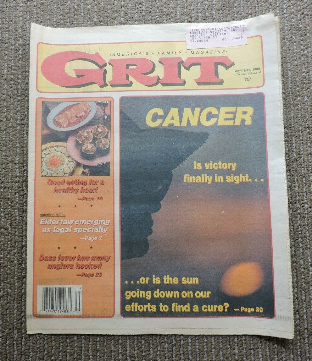 Grit Newspaper April 915, 1989 America's Family Publication eBay