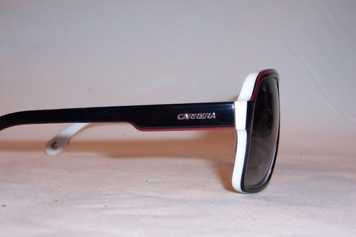 NEW Carrera Sunglasses 1001/S 80S-9O BLACK WHITE/GRAY AUTHENTIC - Picture 6 of 8