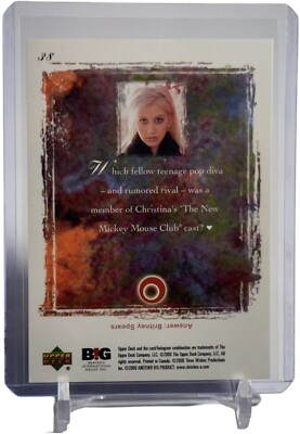 Christina Aguilera 2000 Upper Deck Reflection So Emotional Card
