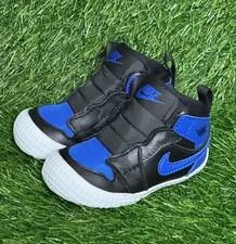 Size 3C - Nike Jordan 1 Crib Bootie Black/Varsity Royal-White - AT3745 007
