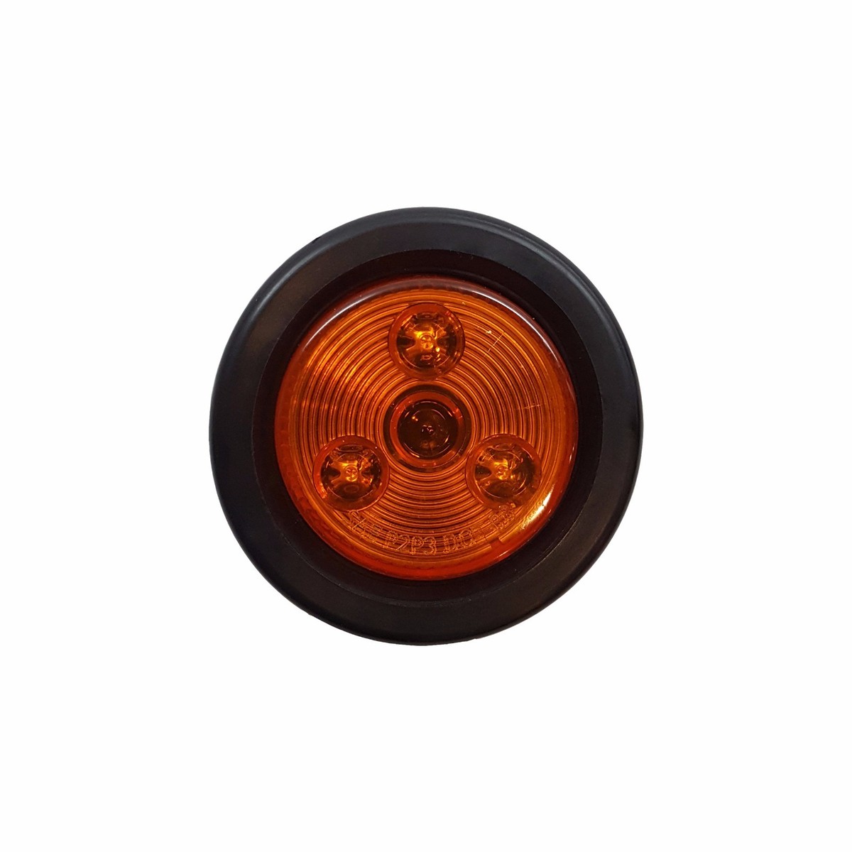 Two 2 Round Amber Clear LED Trailer RV Marker Clearance Light With Bracket - Foto 5