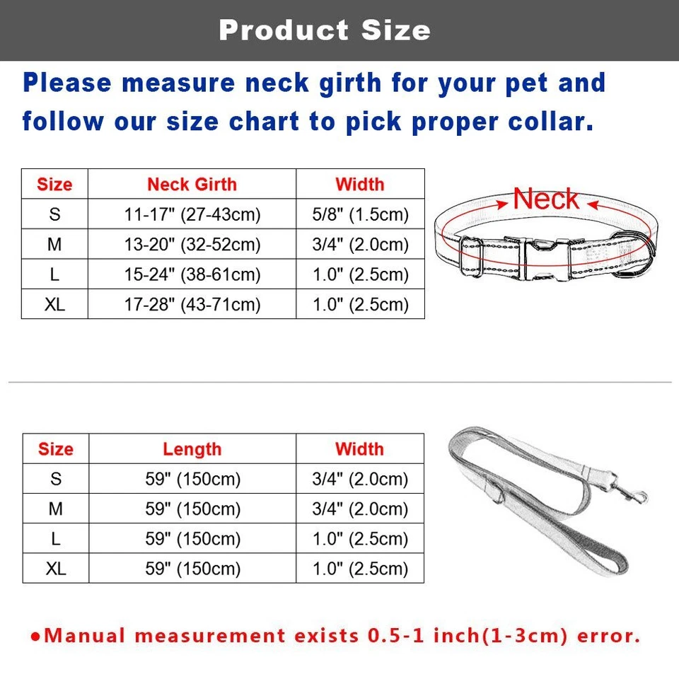 Flower Personalized Female Girl Dog Collar and Leash Lead Name ID Tag Engraved - Image 2 of 4