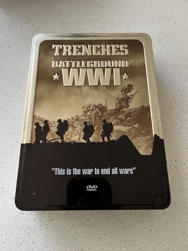 Trenches Battleground WW1 5-Disk DVD Set Collectible Tin - TESTED *FREE SHIPPING