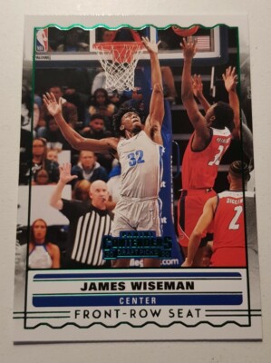 Panini 2020 Contenders Draft Picks - James Wiseman #SS-3 - Front Row Seat Green