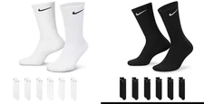 Nike Men's Socks Dri-Fit Everyday Cushioned Athletic Fitness Crew Training Socks