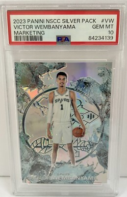 Victor Wembanyama PSA 10 Silver Pack Rookie SSP The National Color 