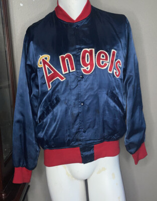 Vintage Los Angeles Angels Felco Satin Bomber Jacket Womens Medium