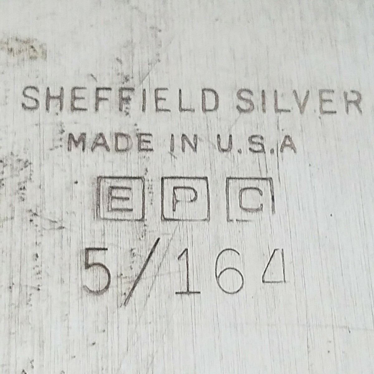 THE SHEFFIELD SILVER CO Silverplated Round Serving Tray