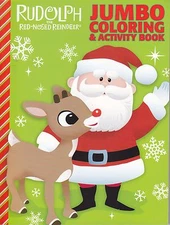 Christmas Rudolph the Red-Nosed Reindeer Coloring Book ~ Rudolph & Santa 