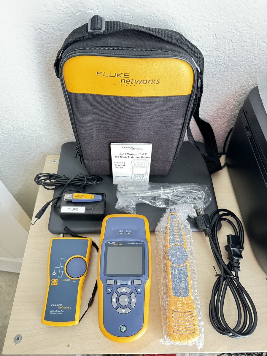 FLUKE NETWORKS LRAT-2000 LINKRUNNER AT-2000 KIT W/ PROBE & TONER