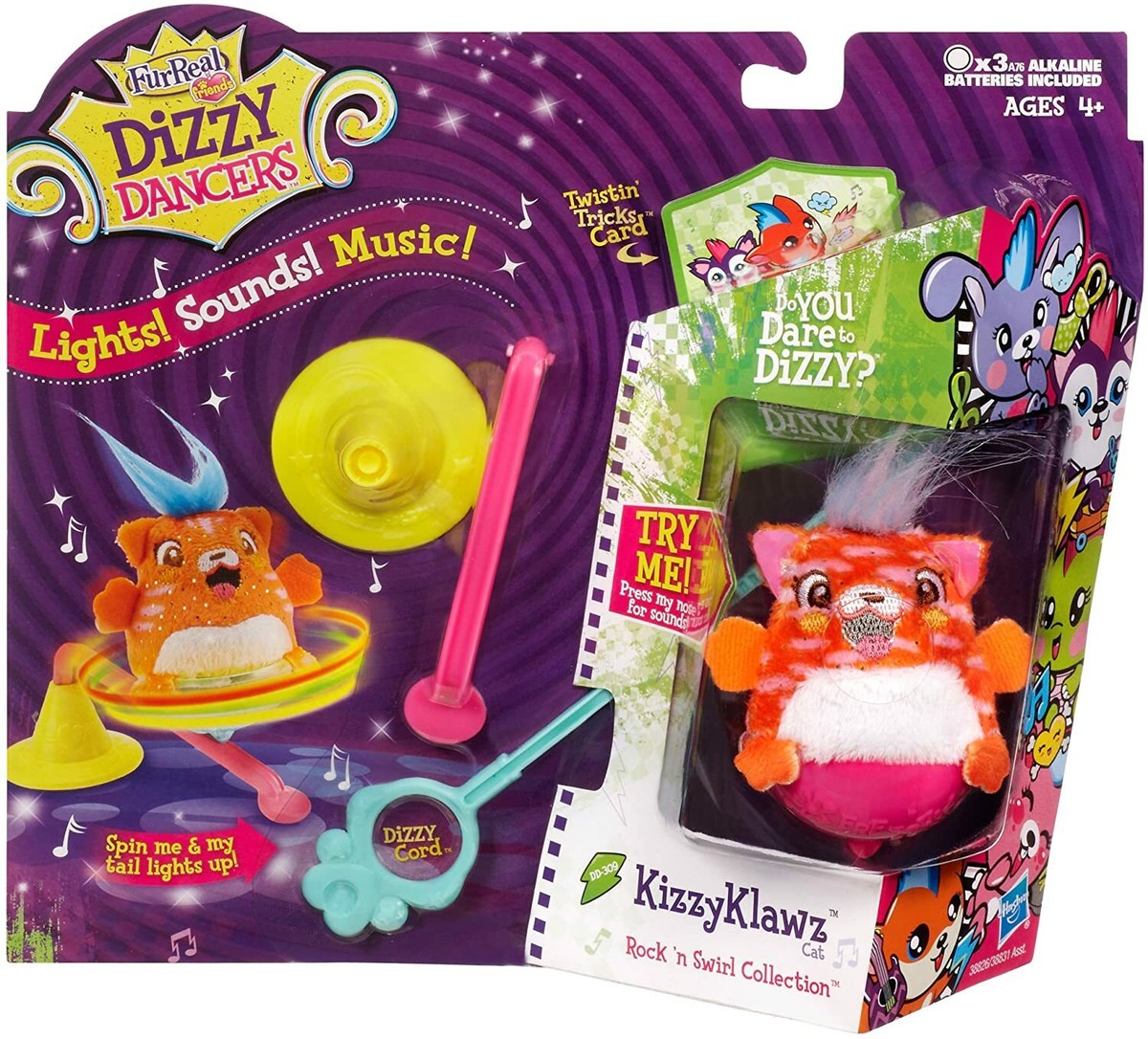 FurReal Friends Dizzy Dancers Rock 'N Swirl Collection KizzyKlawz