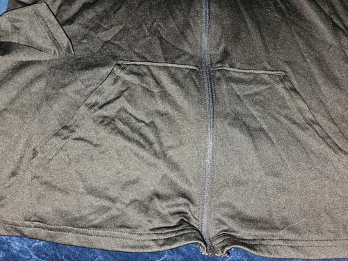 Para mujer Negro Bajo Blindaje Mangas Largas con Cremallera Ropa Activa Prenda para el torso con Capucha Talla Pequeña - Imagen 4 de 6