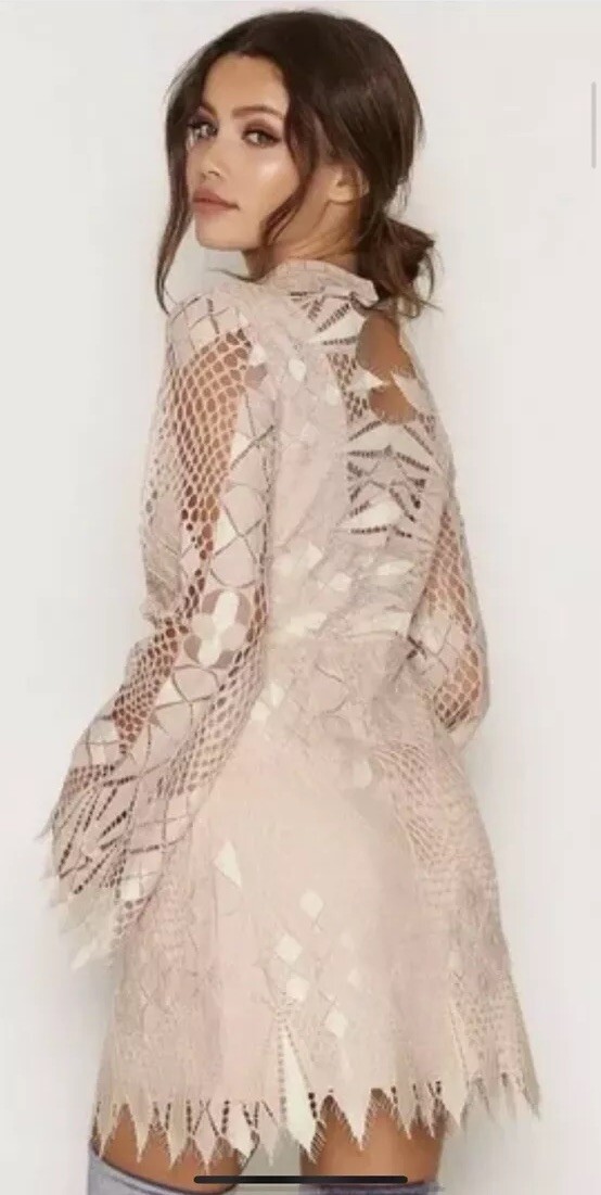 chinese dress ladies Free People Tabby Lace Mini Dress main image 1