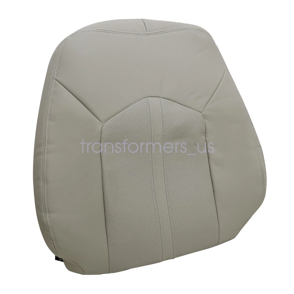 Cubierta de asiento de cuero perforado inferior y superior del conductor para Cadillac SRX 2010-2016 tostado Foto 4 de 4