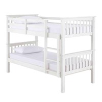 Novaro Pinewood White Bunk Bed / Two Sleeper / Quality Solid Pine Wood Bunk Bed Novaro Pinewood White Bunk Bed / Two Sleeper / Quality Solid Pine Wood Bunk Bed