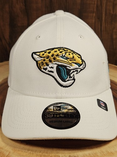 Cappello Berretto Jacksonville Jaguars New Era 39Thirty Elasticizzato Taglia M/L Bianco Panna - Foto 2 di 9