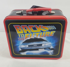 Back to the Future Metal Lunch Box Tin Funko DeLorean OUTATIME Vintage Style