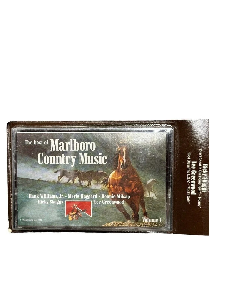 The Best of Marlboro Country Music Vol 1 cassette tape 1985 Hank Jr Merle Milsap - Image 3 of 4