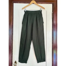 Kindred of Ireland Dark Green Irish Linen Trousers- Size Small / Medium