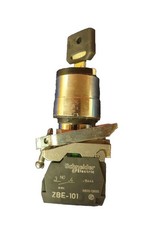 Schneider Key Switch 2 Position ON-OFF Maintained with 2 x ZBE-101 NO contacts