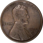 1912-S Lincoln Wheat Cent ~ Fine
