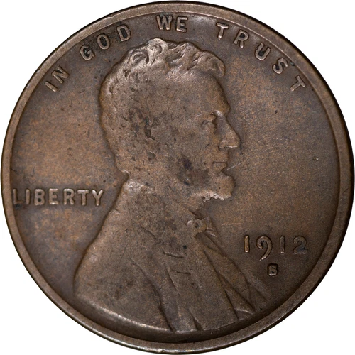 1912-S Lincoln Wheat Cent ~ Fine
